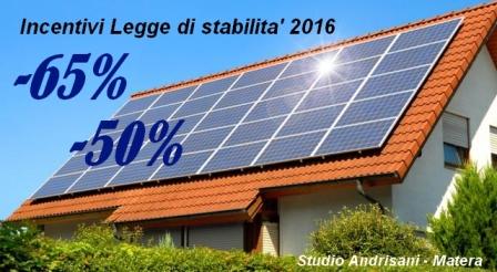 Studio Andrisani fotovoltaico news 2-2016